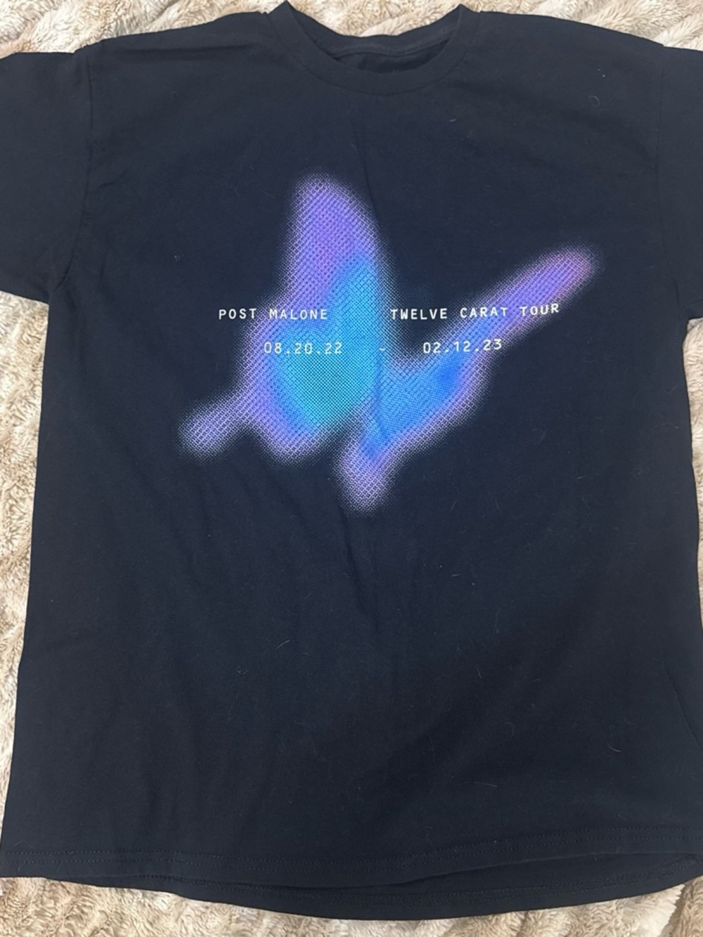 Post Malone Twelve Carat Tour Black Short Sleeve Tee